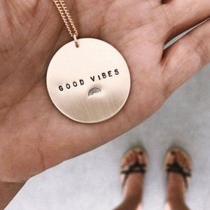 James Michelle “Good Vibes” Pendant Necklace